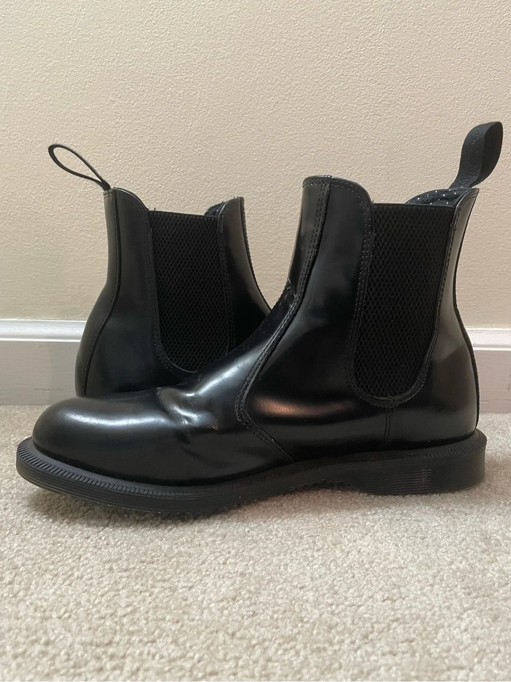 Dr.Martens | Flora Black Smooth Leather Chelsea Boots - Picture 7 of 8